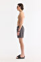 Men's Black Quick-Drying Printed Relaxed Fit Swim Shorts with Bag A61Y3828 - 2
