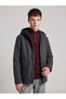 Anthracite Water Repellent Boy's Raincoat
