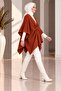 Women's Plus Size Comfortable Fit Knitwear Poncho - 5