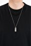 Steel Plate Necklace Ka1002Gm - 2