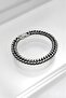 Steel Oxide Chain Men's Bracelet Ka1208Gm - 6