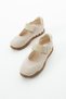 Women's Beige Color Comfortable Sole Velcro Ballerina Casual Sports Shoes - Comfortable and Lightweight Seferi312 - 9