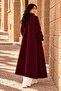 Women's oversized beard knit long cardigan - 8