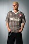 Offsystm Polo Collar Oversize Beige Men's Football Jersey