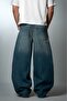Blue Mirage Wide Leg Super Baggy Blue Men's Jean Pants - 4