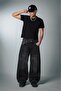 Dark Alloy Wide Leg Super Baggy Black Men's Jean Pants - 3