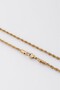3mm X 55cm 316L Steel Rope Chain Gold Tone Men's Necklace - 4
