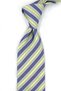 Green Navy Blue Line Pattern Italian Silk Tie Ik2630