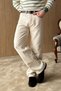 Fada Baggy Fit Wide Leg Men's Gabardine Canvas Trousers - 5