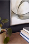 Puslu Ahenk Themed Horizontal Glass Table - Silver Metal Framed Table for Home, Business, and School - 4