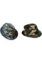 2 pack Camouflage Green Fedora Hat For Unisex 58 cm