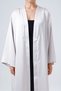 Shiny Satin Fabric Long Sleeve Abaya Ferace Stone - 2