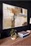 Horizon of the Earth Horizontal Glass Tabletop - Silver Metal Framed Home, Business, and School Tabletop - 2