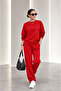 Women's Casual Bat Sleeve Blouse Pants Viscose Set - 3