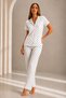 Night Snow White Women's Short Sleeve Comfortable Fit Stylish Pajama Set