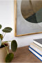 Retro Capsule Themed Horizontal Glass Table - Gold Metal Framed Table for Home, Business, and School - 4