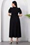 Crew Neck Bowknot Short Sleeve Dress Grs4165 - 7