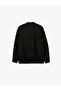 College Collar Long Sleeve Oversized Bomber Jacket with Pockets - 4