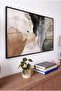 Chaotic Balance Horizontal Glass Table - Black Metal Framed Table for Home, Work, and School - 2