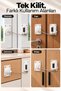 Password Child Safety Lock Screw Mounting 4-Digit Password White Color – Steel Wire Cabinet, Drawer, Window and Refrigerator Security Lock - 2