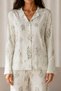 Night Çağla Green Women's Patterned Basic Winter Pajama Set - 3