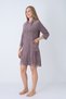Women's Bamboo Micro Fabric Zippered Pocket Hooded Long Sleeve Dress / K.Vizon 3739 - 6