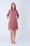 Women's Bamboo Micro Fabric Zipper Pocket Hooded Long Sleeve Dress / Dusty Rose 3739 - 4