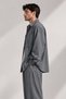 Men's T-Shirt Top Oversize Shirt Jacket S-12Xl Dark Gray - 3