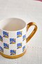 Checker Flower Blue Kupa 330 ml - 6