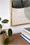 Soft Hemisphere Concept Horizontal Glass Table - Gold Metal Framed Table for Home, Business, and School - 4