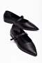 Large Size Badin Babet Black Pointed Toe Shoes with Capsule Accessories - 3