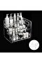 3-Tier Clear Acrylic Cosmetic Organizer with Handles, Makeup & Skincare Storage Rack, Perfume Tray, Vanity Countertop Organizer - 4