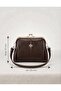 Retro Design Vintage Hand and Shoulder Bag with Metal Clip - 5