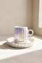 Ecroia Line Porcelain Coffee Cup Set for 2 People - 5
