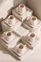 Ecroia Porcelain Coffee Cup Set for 6 People - 3