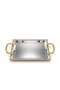 Tobekal Nickel Rectangular 3-Piece Bowl Set - Silver Gold - 2
