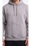 Men's Gray Cold-Resistant Hooded 3-Yarn Sweatshirt with Side Pockets - 5
