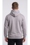 Men's Gray Cold-Resistant Hooded 3-Yarn Sweatshirt with Side Pockets - 2