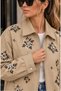 Nox Women's Premium Jacket with Elastic Waist, Handcrafted Embroidery on Front and Sleeves - 6