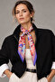 Betty Purple Flower Scarf 70*70 cm - 2