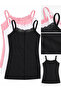 Women's Cotton Jacquard Strap Tank Top 3-Pack with Color Options - 2