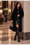 Women's oversized beardy button detail knit long cardigan - 3
