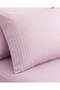 210TC Cotton Satin Single Strpies Bed Sheet Set 2PC | Soft Breathable Satin Flat Sheet 180x260 cm | 1 pillowcase 50x75 cm | OEKO-TEX & ECAS Certified - 7