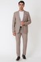 Comfort Fit Stretch Cotton Pocket Beige Blazer Jacket C 743 - 2