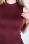 Mns -Buzy Sleeveless High-Neck Blouse-1730 - 2