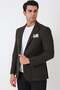 Slim Fit Khaki Jacket with Pocket Pockets, Ribbed Fabric, Flexible Wool, C 747 - 4