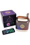 Quran Speaker SQ-805 with Multi LED Light, White with Brown - 4