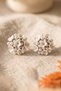 Sparkling Pearl Flower Cluster Earrings - 5