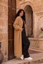 Women's oversized beard knit long cardigan - 4