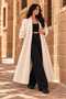 Women's oversized beard knit long cardigan - 3